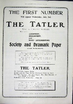 Print Advert Tatler Paper Elkington Drew Carter'S 