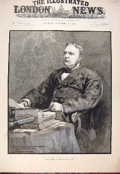 Print 1889 Portrait Bottomley Firth London County