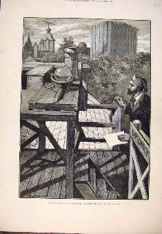 Print 1880 Royal Observatory Greenwich Measuring S