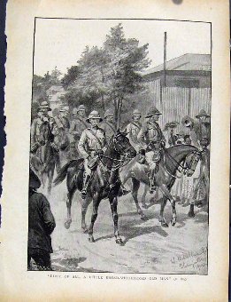 Print Boer War By Richard Danes Broad Shouldered O