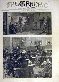 Print 1887 Gynasium Skittle Alley Poor Play-Room I