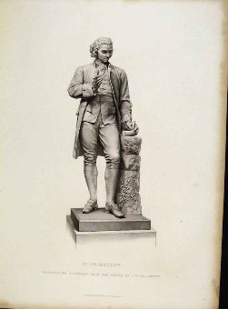 Print Dr Priestley Statue Engraved By Stodart C187