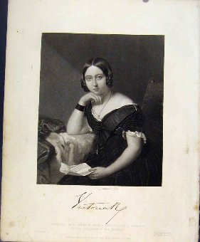 Print Portrait Engraved By Robinson Of Victoria C1