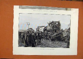 Print Railway Accident Norton Fitzwarren Taunton C
