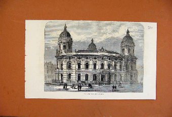Print New Dock Offices Hull Illustrated London New