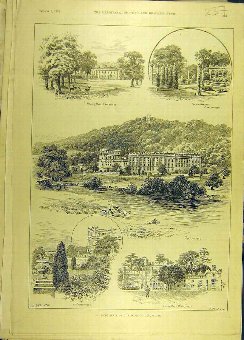 Print 1892 Duke Devonshire Holker Chatsworth Lanca