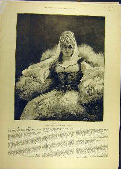 Print 1889 Fantasia Caucasienne Portrait Social Hi