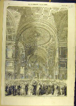 Print 1856 Ball St. Alexander'S Hall Palace Kremli