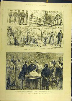 Print 1888 Anglo-Danish Exhibition Sketches Prince