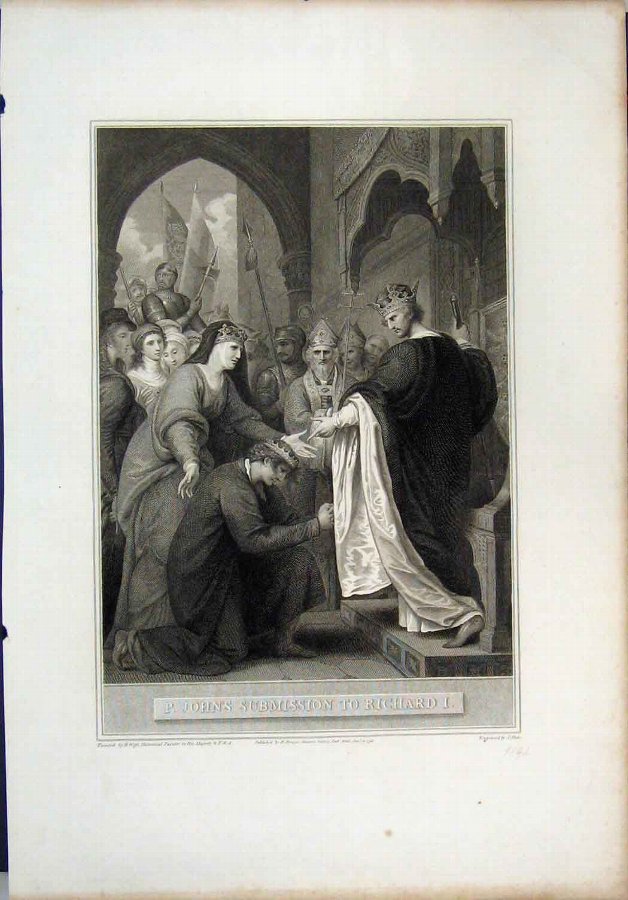 Print 1795 John Submission Richard 1 Weft Stow 116