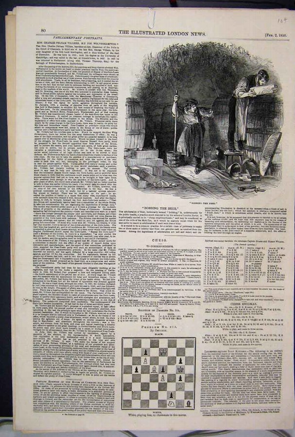 Print 1850 Bobbing Beer London Porter Men Working 