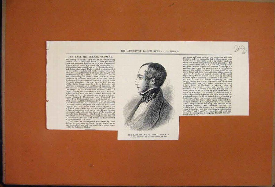 Print 1859 Natures Mirror Walter Goodall Water Lil