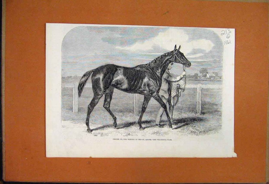 Print 1861 Statue Lord Elcho Doncaster Cup Rifle B