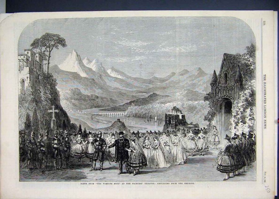 Print 1863 Winning Suit Princess Theatre Wedding 5