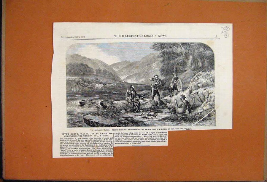 Print 1865 Mr Gales Experiment Rendering Gunpowder
