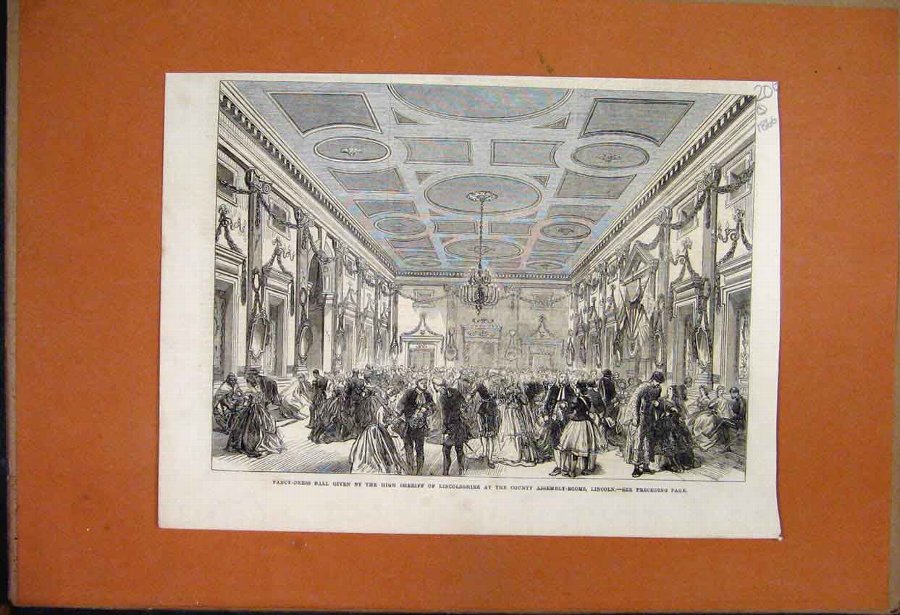 Print 1866 Trentham Staffordshire Meet Barlaston B