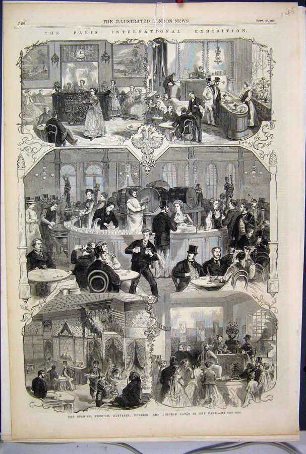 Print 1867 Paris Spanish Swedish Austrian Turkish 
