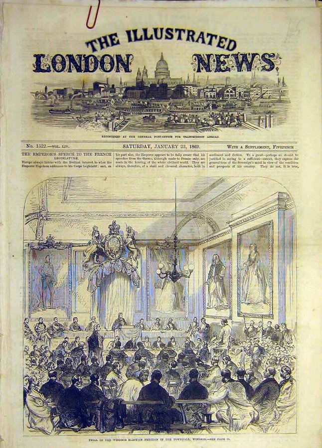 Print 1869 Trial Windsor Election Petitiion Townha