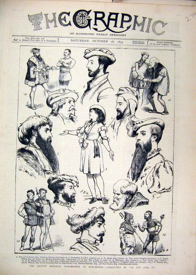 Print 1879 Calvert Memorial Performance Manchester