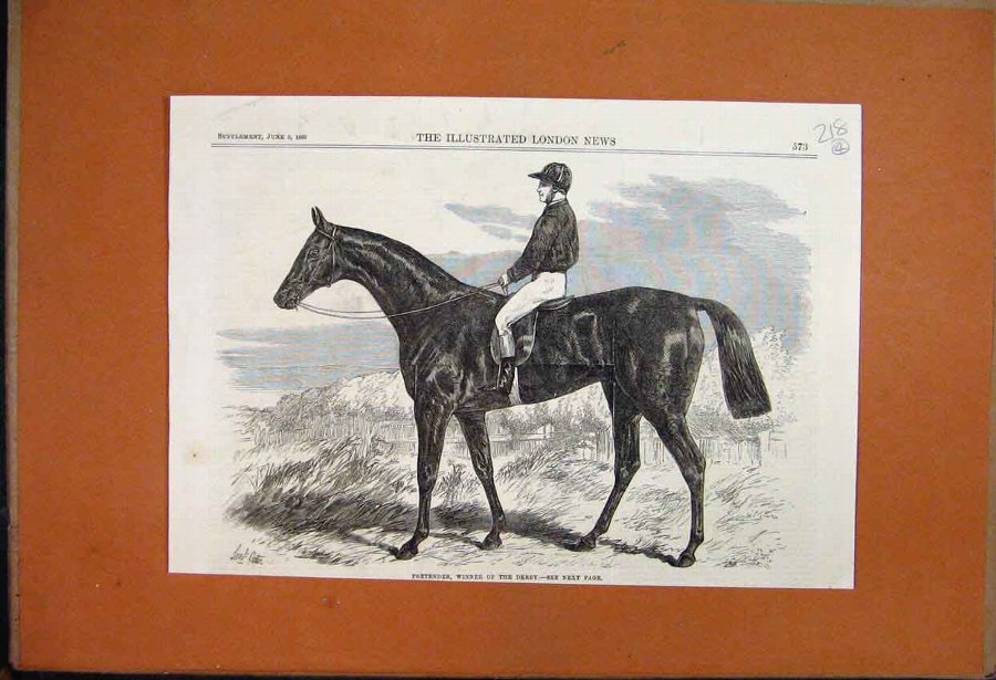 Print 1880 Grand Hotel Charing Cross Northumberlan