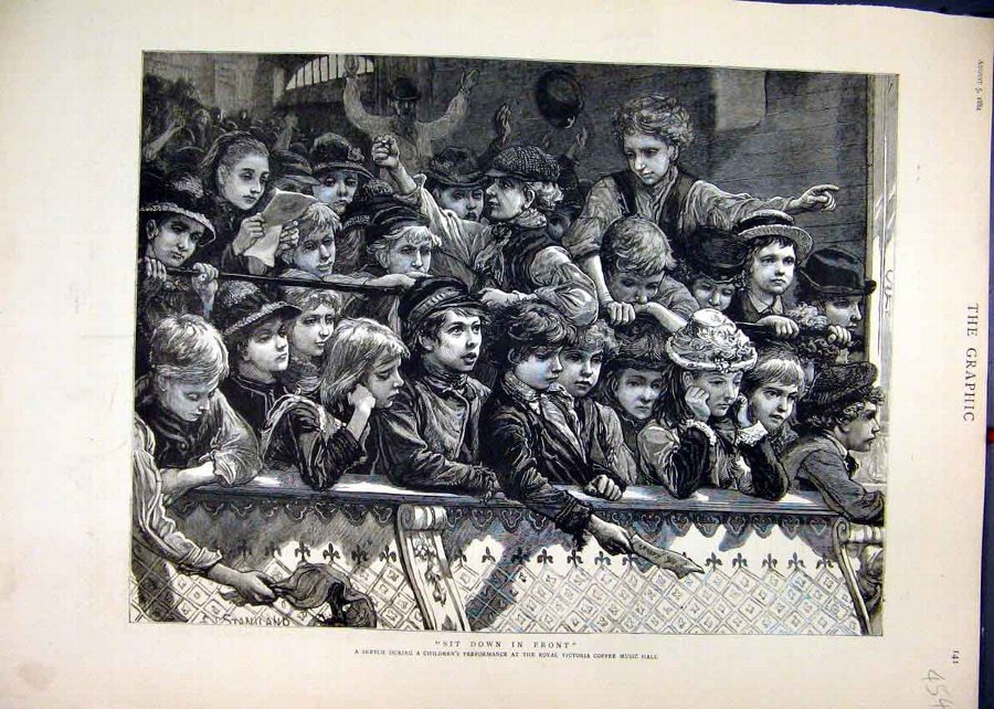 Print 1882 Childrens Performance Royal Victoria Mu