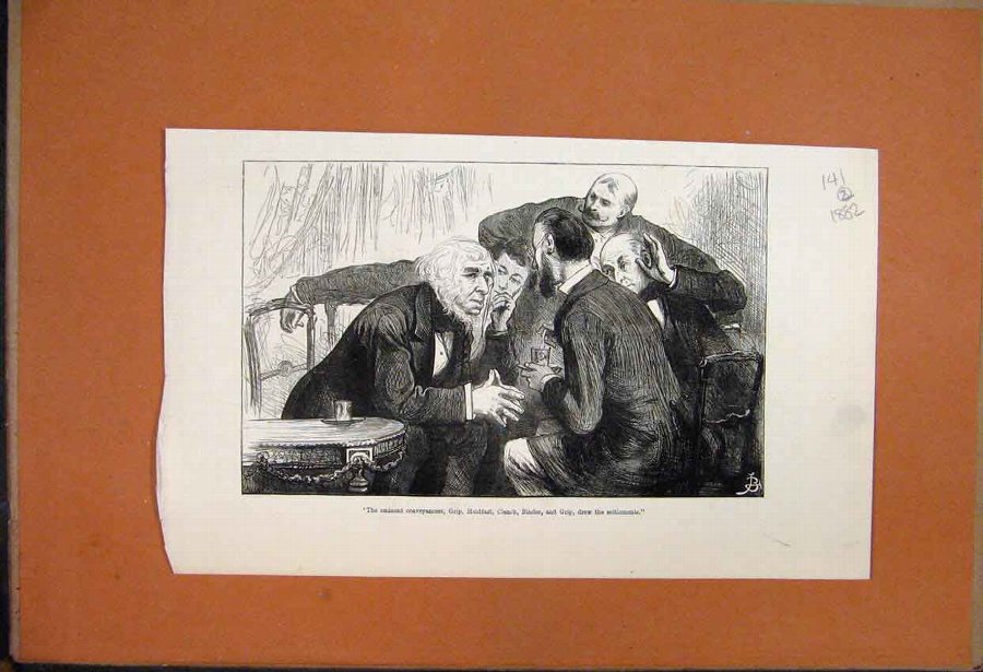 Print 1882 Conveyances Grip Holdfast Clench Binder
