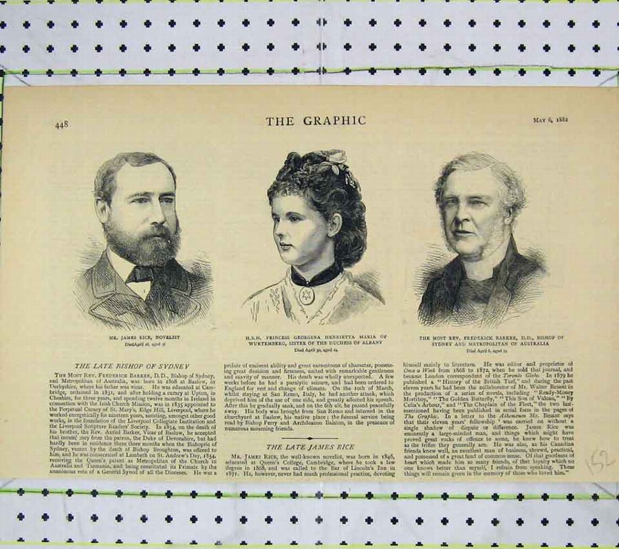 Print 1882 James Rice Frederick Barker Georgina He
