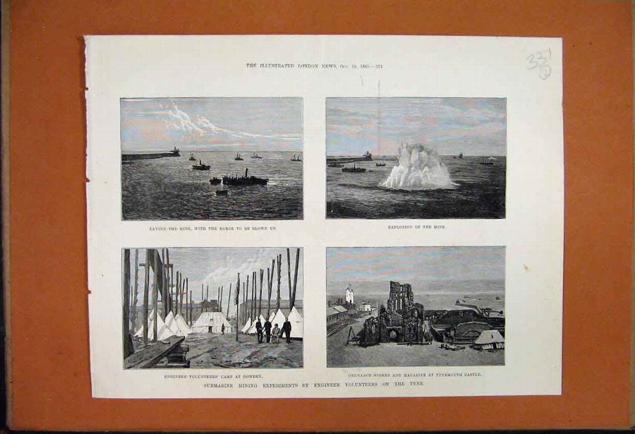 Print 1885 Mining Experiments Engineer Camp Ordnan