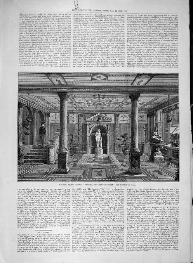 Print 1888 Pears Business Office Oxford-Street Ent