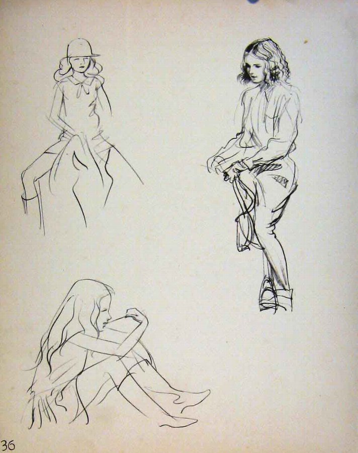 Print Important People By Dowd Frolics Cats Young 