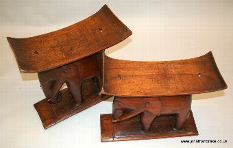 Antique ashanti / asante stools