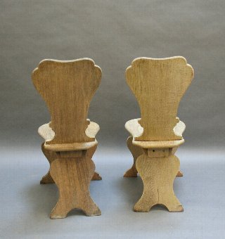 Antique Pair George 111 hall chairs