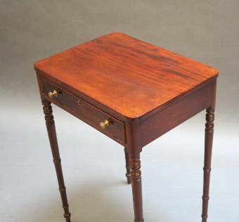 Antique George IV mahogany lamp table