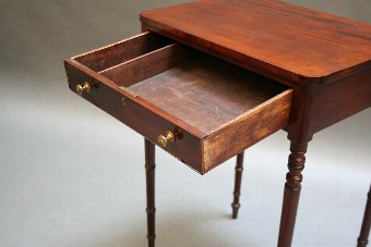 Antique George IV mahogany lamp table