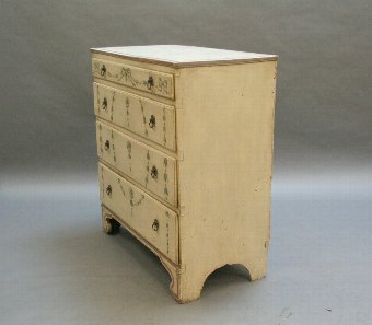 Antique C19th Italian painted chest