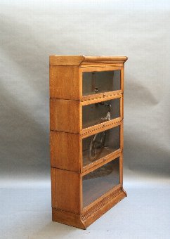 Antique Globe Wernicke type bookcase by Gunn