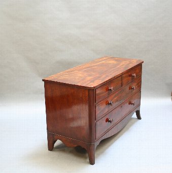 Antique Victorian mahogany low chest