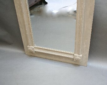 Antique French painted trumeau mirror