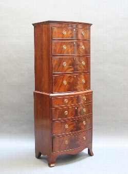 Antique Georgian Style Chest On Chest, small proportions