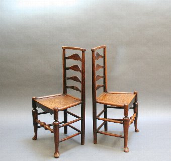 Antique pair Early C19th side chairs