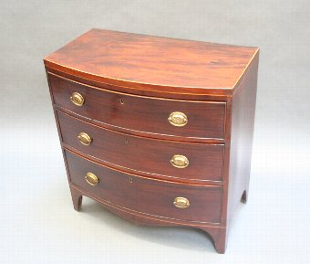 Antique George 111 bow chest