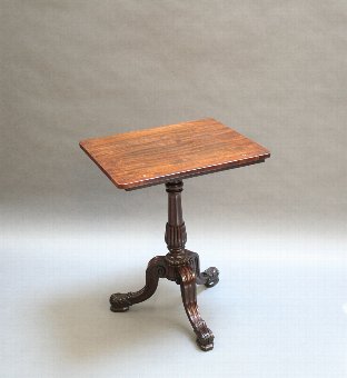 Antique George IV occasional reading table, Gillows quality