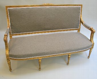 Antique French gilt sofa