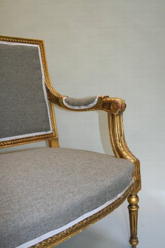 Antique French gilt sofa
