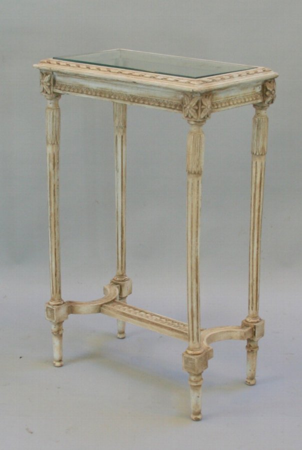 French painted table
