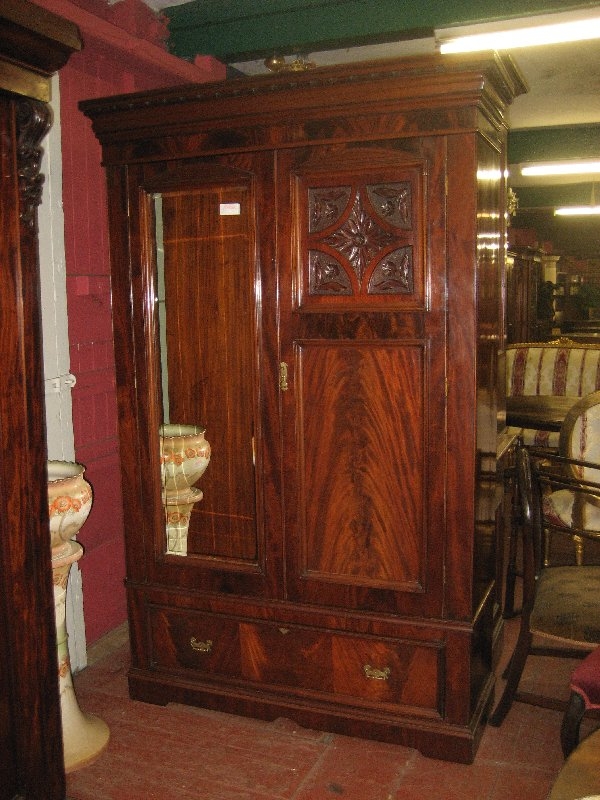 Edwardian Mahogany Wardrobe