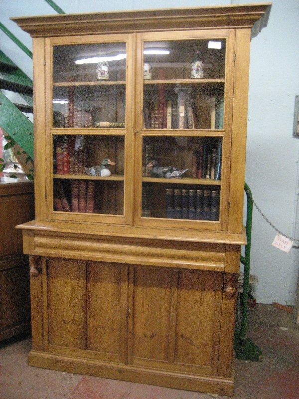 Victorian Pine Glazed Dresser 