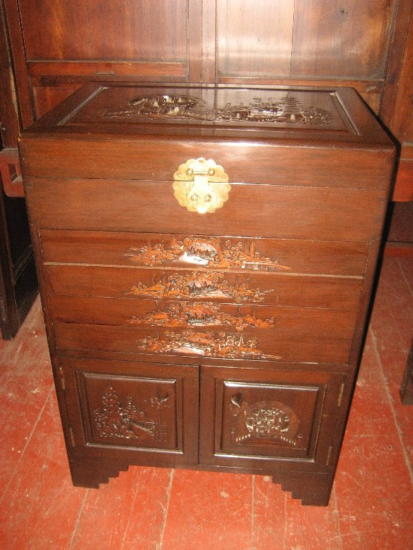 Carved Cutlery Cabinet