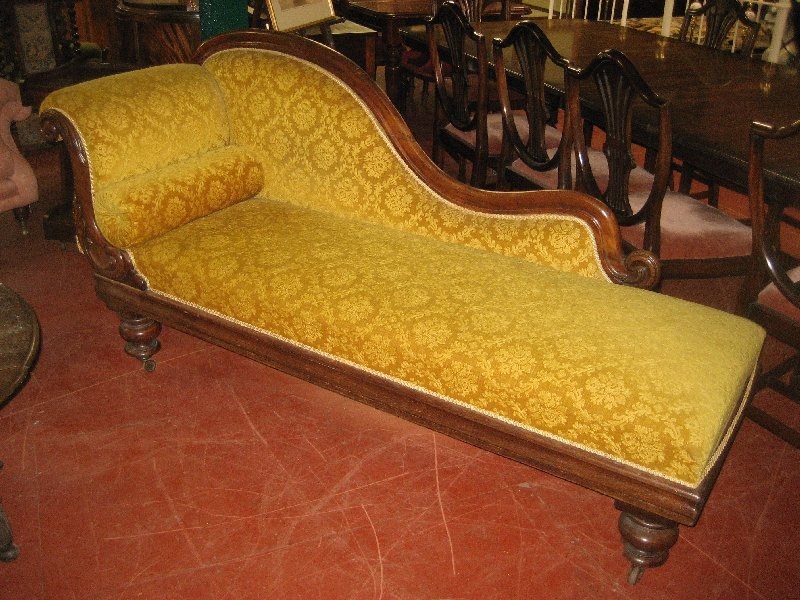 Victorian Mahogany Framed Chaise Longue