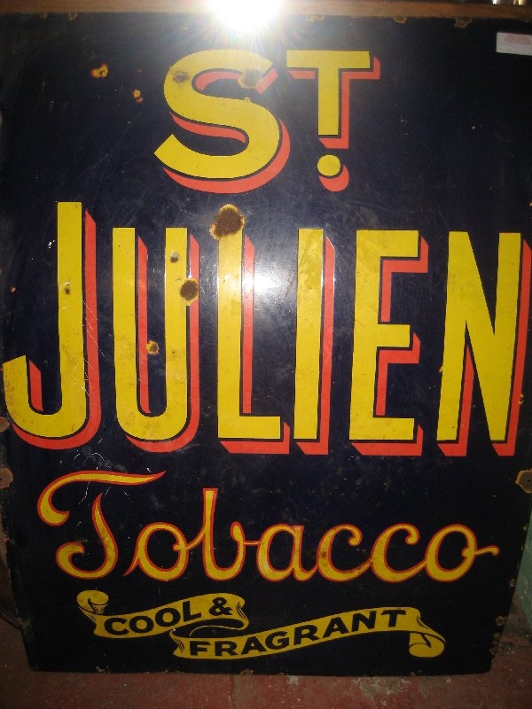 St Julien Tobacco Enamel Sign